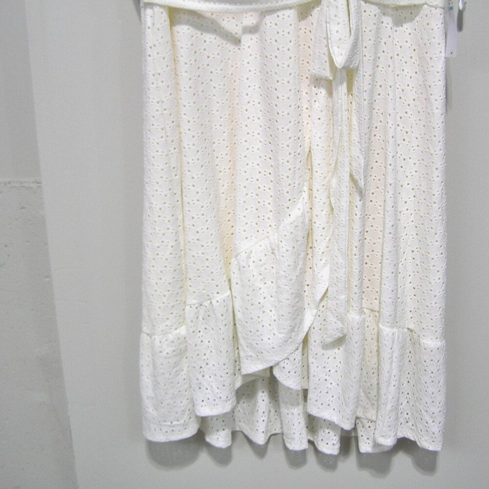 NWT White Eyelet Dress Faux Wrap Size 20W - Picture 8 of 15